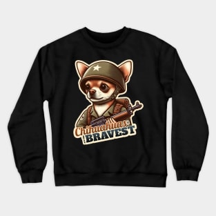 Chihuahua soldier Crewneck Sweatshirt